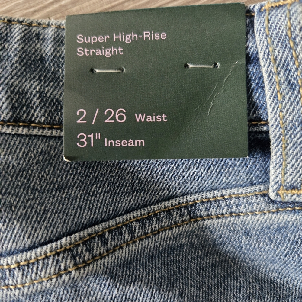 Women's Distressed Blue Jeans - Picture 5 of 5